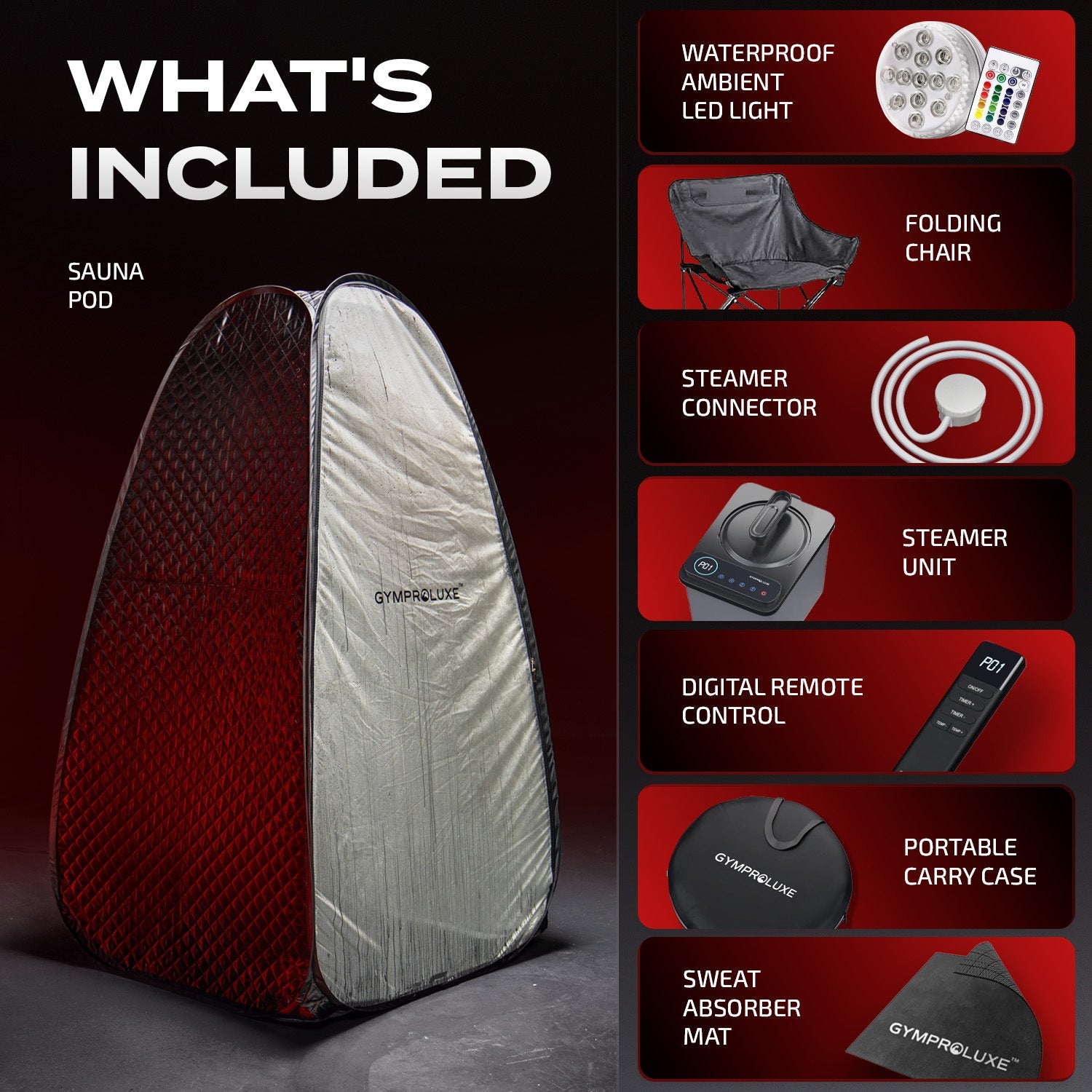 Gymproluxestore Tropical Sauna Pod