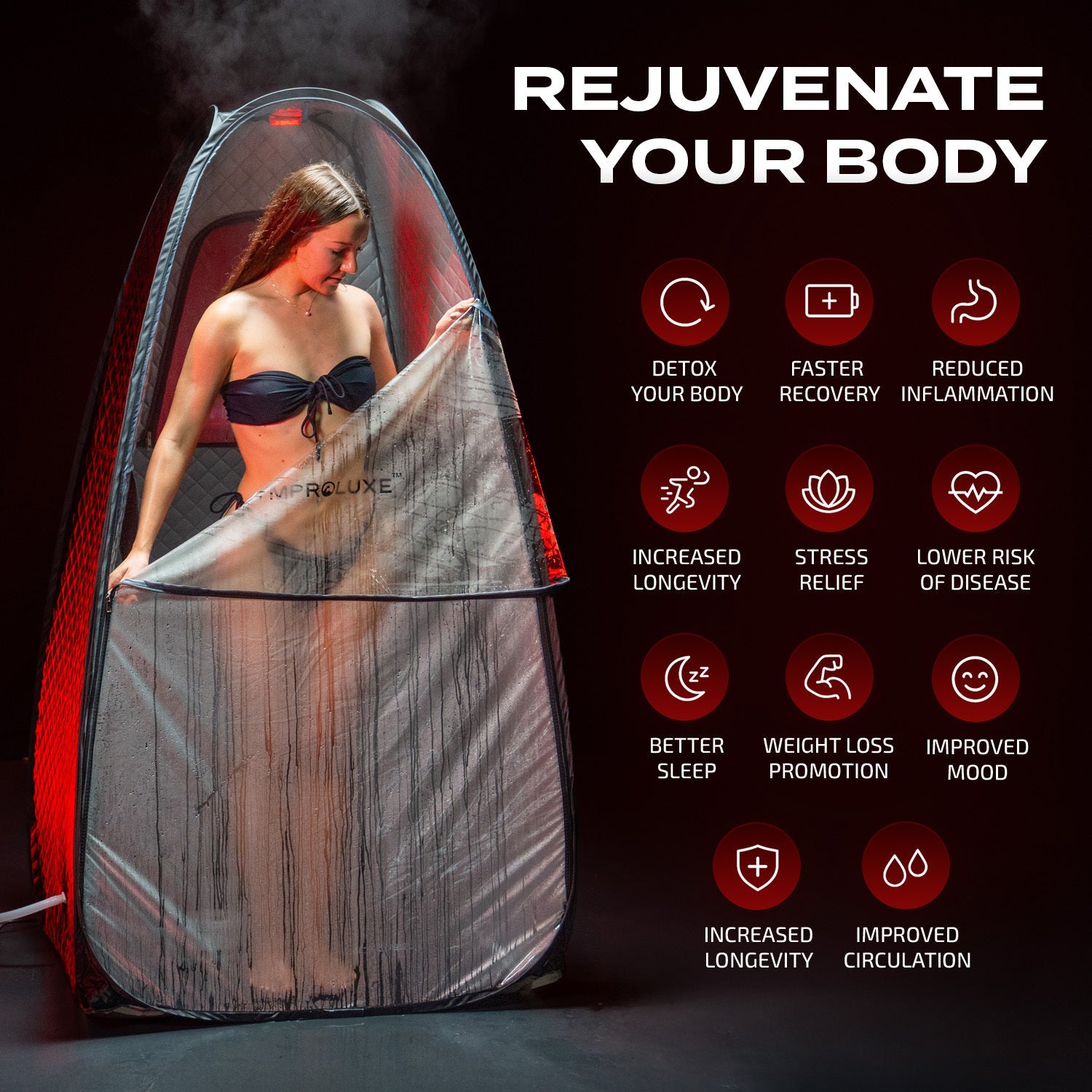 Gymproluxestore Tropical Sauna Pod
