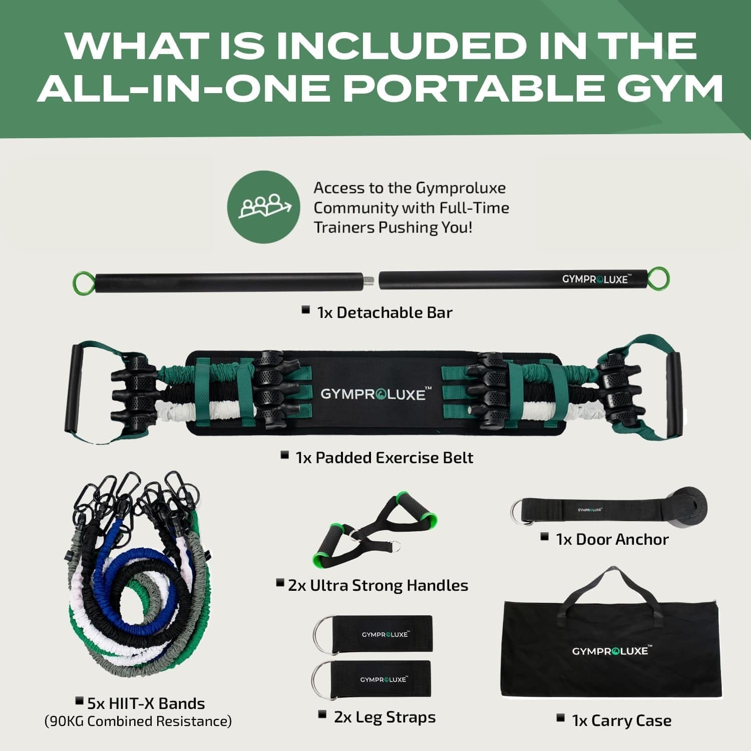 Gymproluxestore All In One Portable Gym  (Summer Bundle)